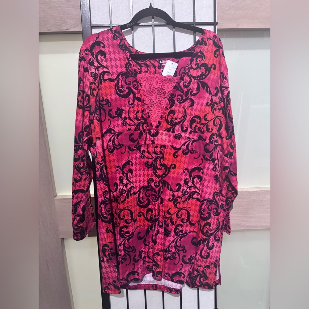 Elegant Pink and Black Mini Dress